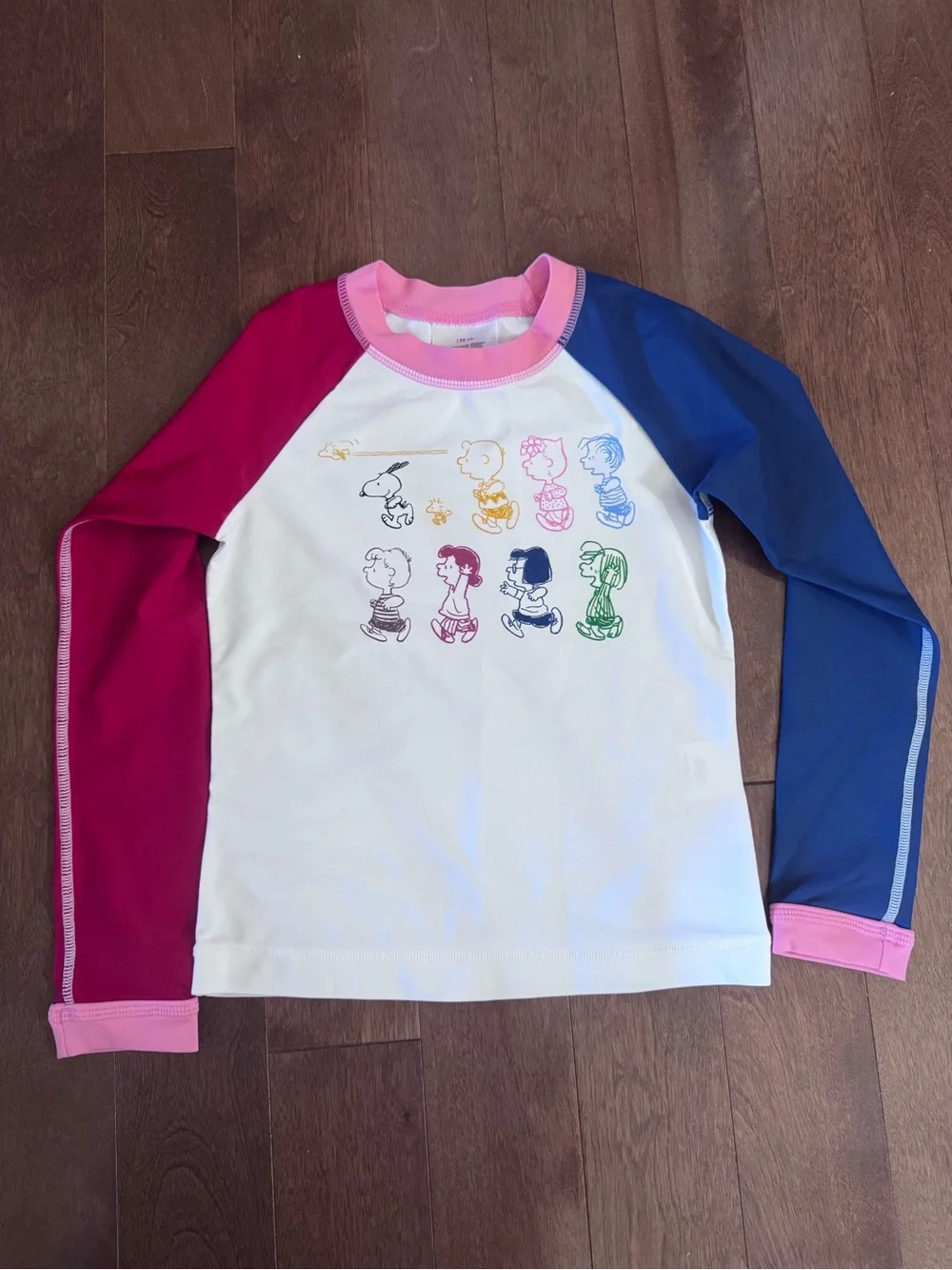 NWOT Hanna Andersson Peanuts Snoopy Color-Block Swim Rash guard size 120 (6/7)